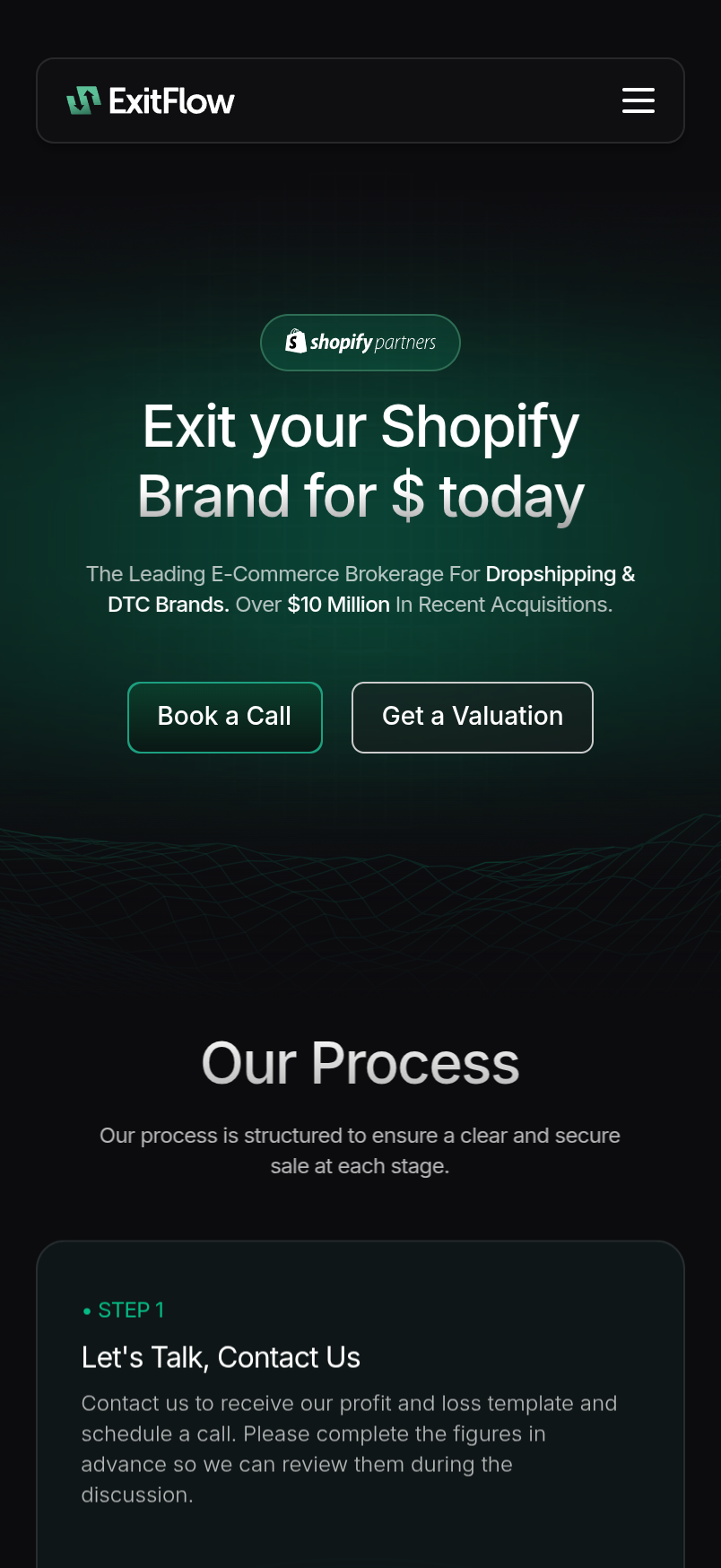Exitflow mobile redesign